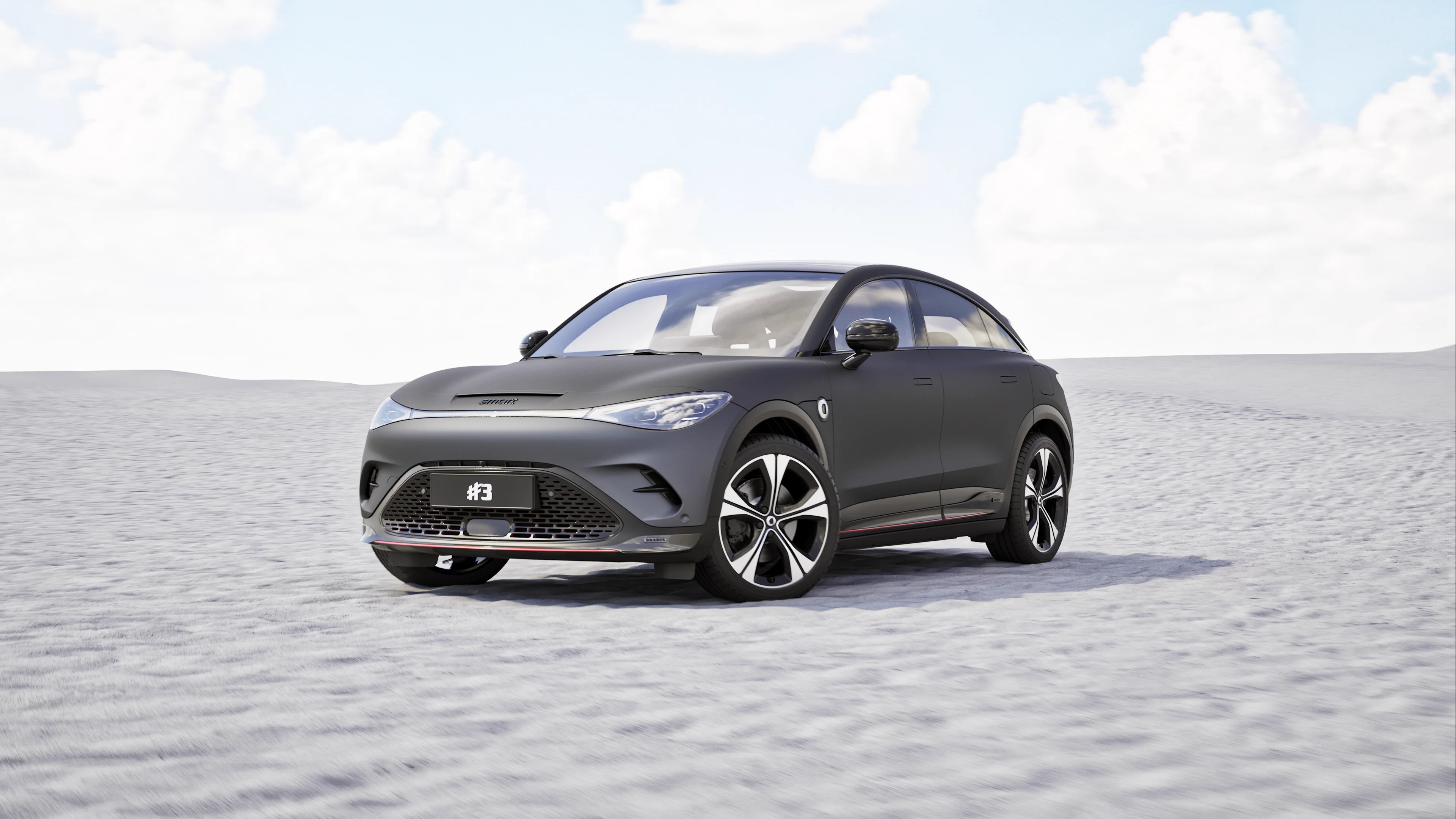 Black Smart #3 exterior presentation study