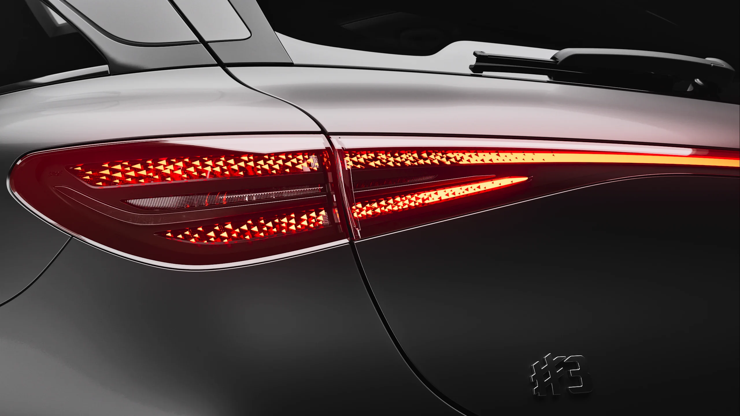Smart #3 rear light and body-surface detail