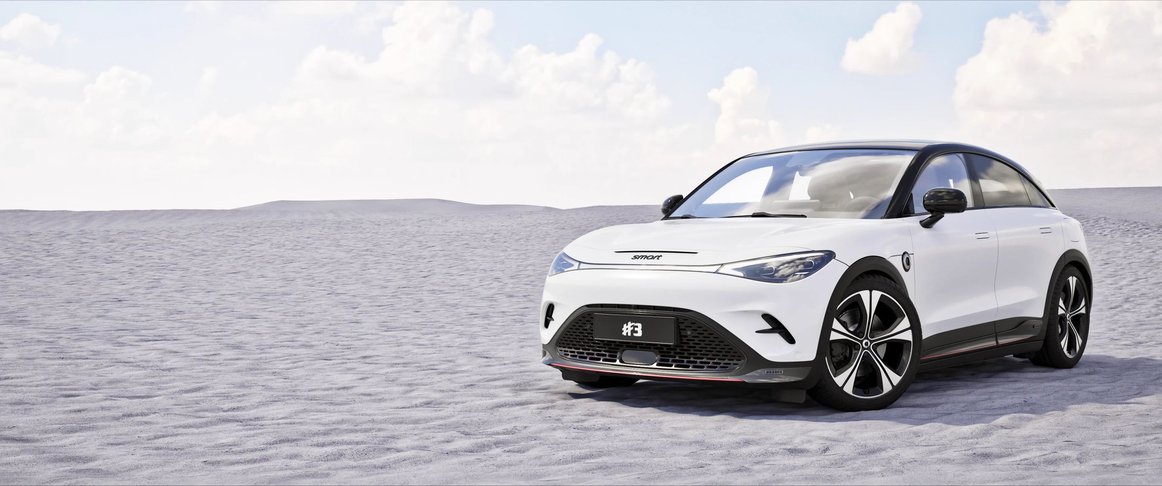 White Smart #3 exterior presentation study